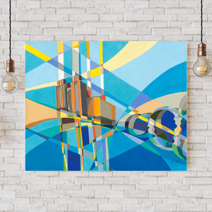 Battersea in Transition, Art Print by Paola Minekov - Lantern Space