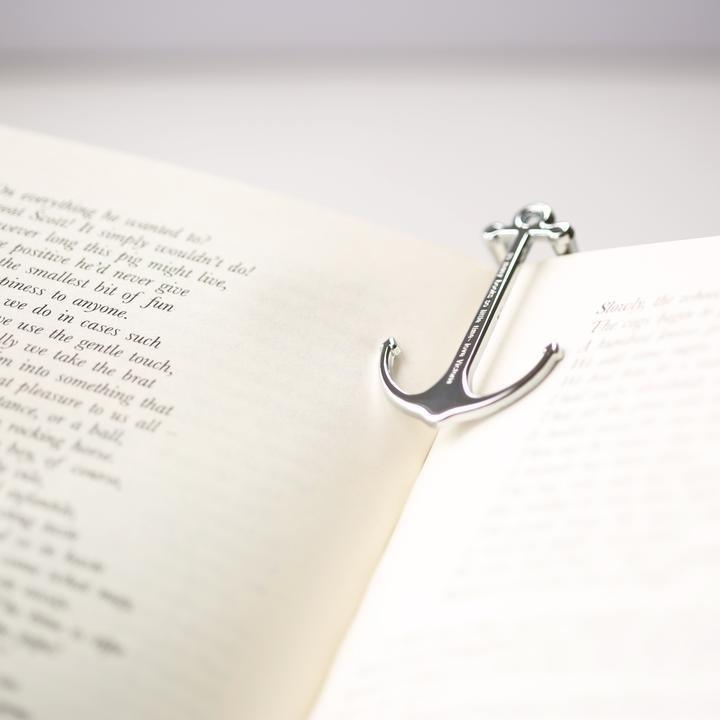 Book Anchor - Silver & Matt Black - Lantern Space