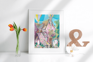 The Cottage, Art Print - Lantern Space