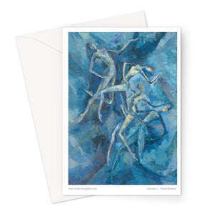 Dancers V, Ballet, Artist Greeting Card - Lantern Space