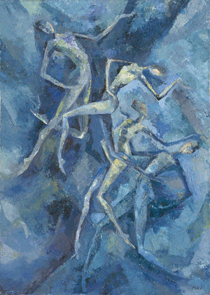 Dancers V, Ballet, Art Print by Paola Minekov - Lantern Space