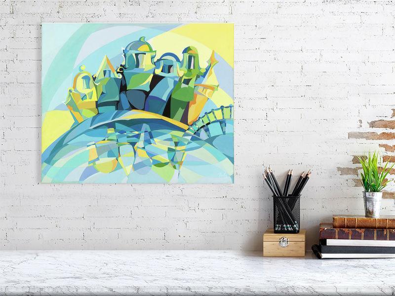 Dancing Houses of Amsterdam, Art Print by Paola Minekov - Lantern Space