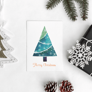 Evergreen Christmas Tree Greeting Card - Lantern Space