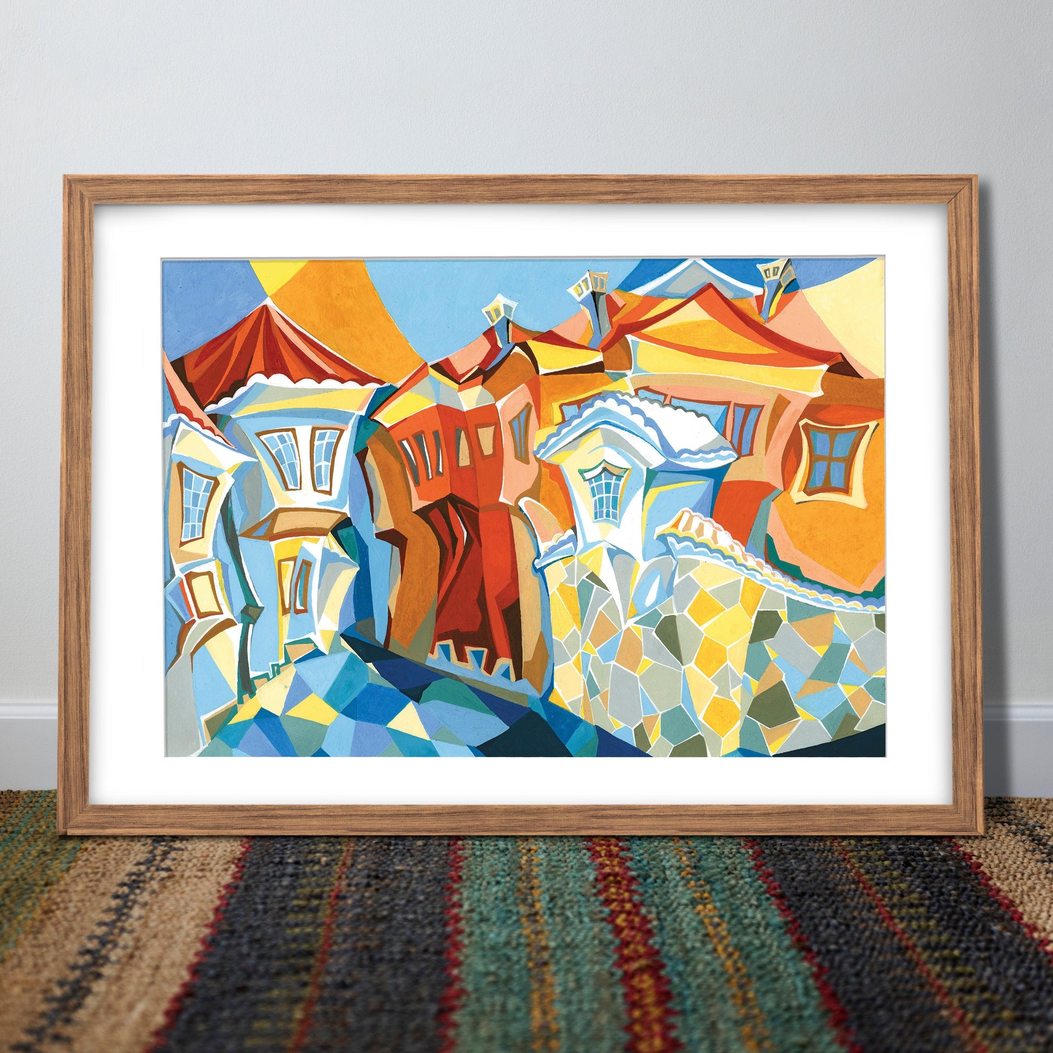 Magic Town, Plovdiv. Art Print by Paola Minekov - Lantern Space