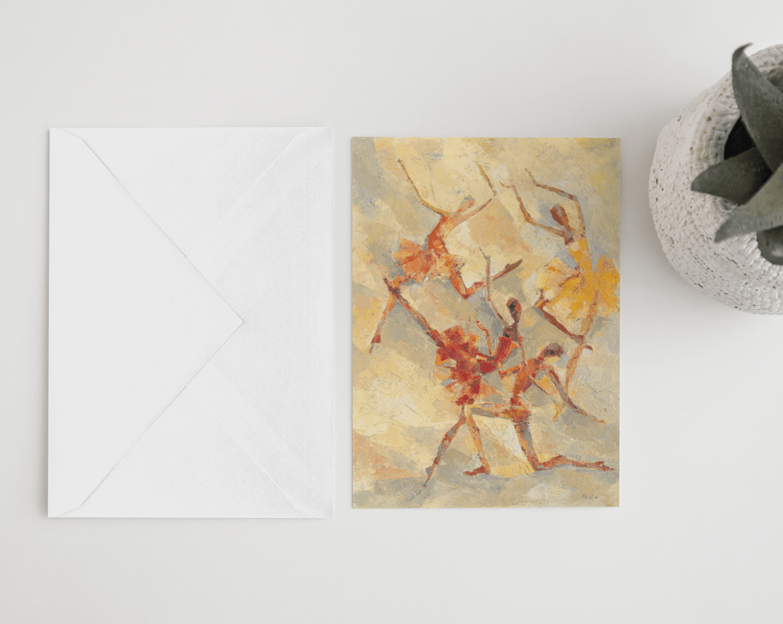 Dancers Greeting Card - Lantern Space