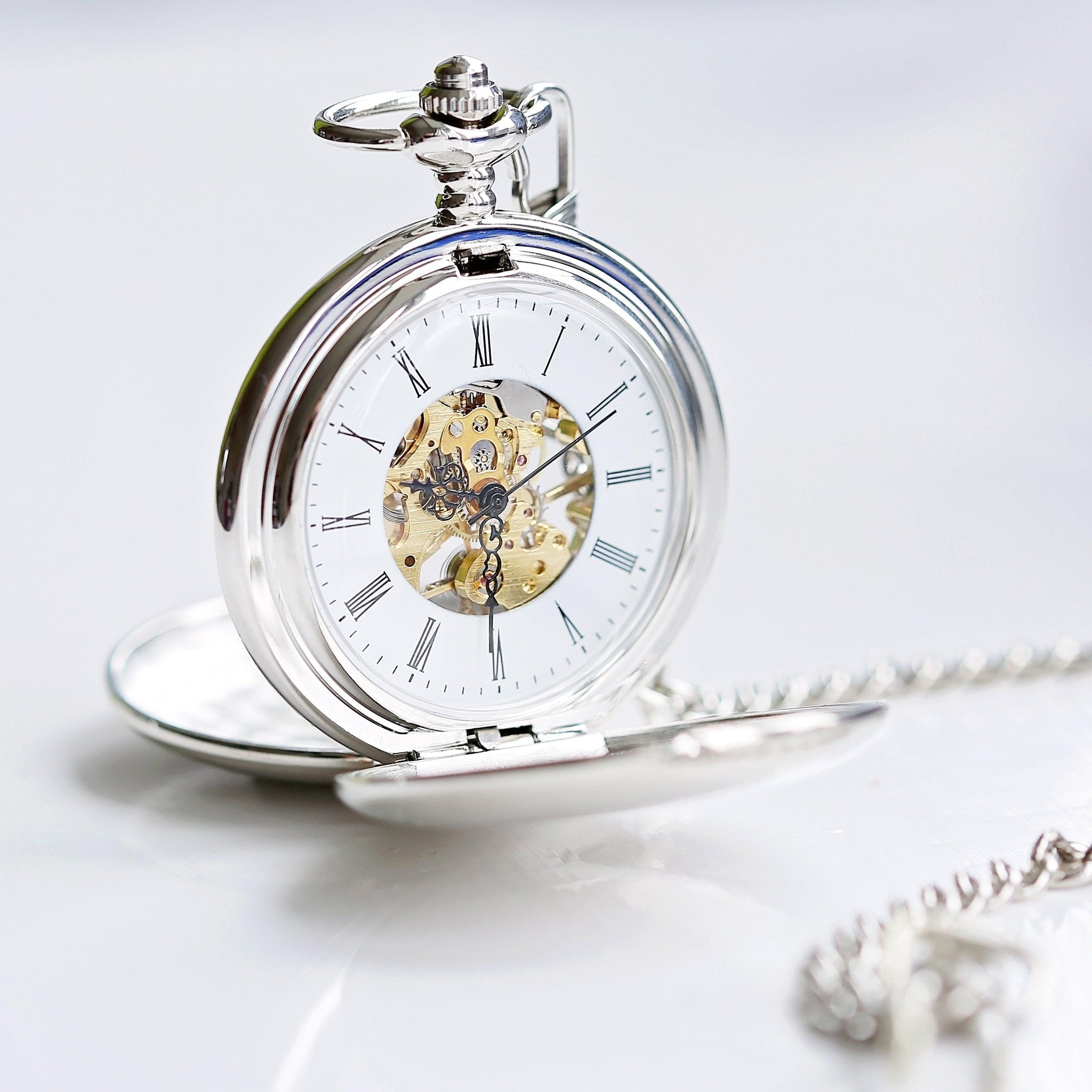 Own Handwriting Dual Opening Pocket Watch - Lantern Space