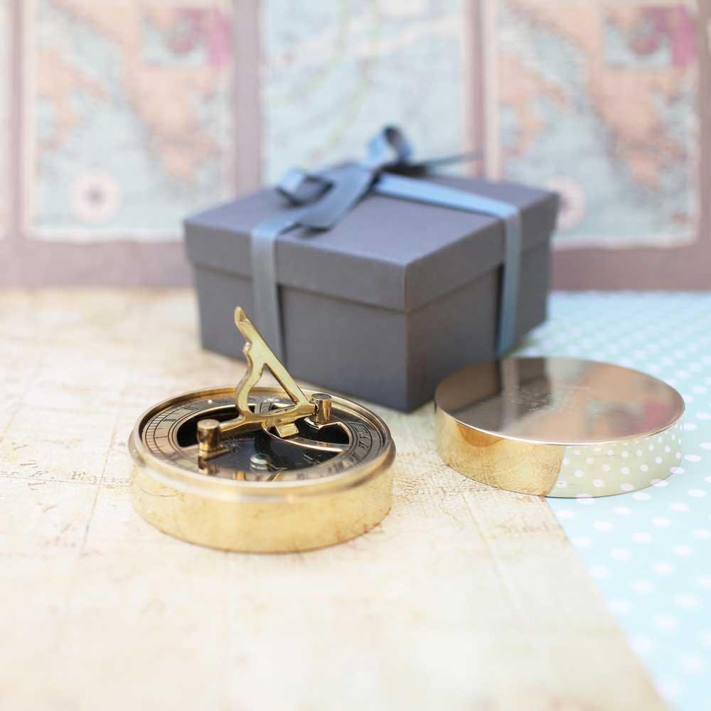 Personalised Nautical Sundial Compass - Lantern Space