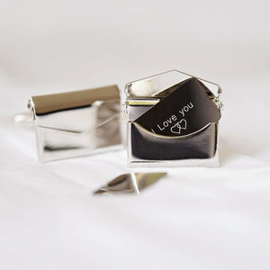 Secret Message Engraved Cufflinks - Lantern Space