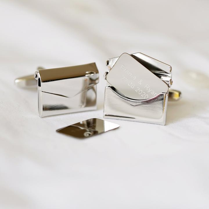 Secret Message Engraved Cufflinks - Lantern Space