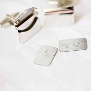 Secret Message Engraved Cufflinks - Lantern Space